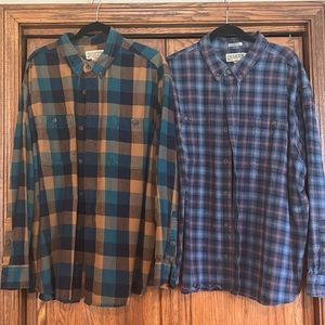 DULUTH TRADING CO-Button down flannel shirts-Size 2XL-Great condition-Choose!